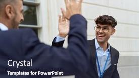  Presentation with hispanic - PPT theme enhanced with two-hispanic-men-business-workers background and a wine colored foreground