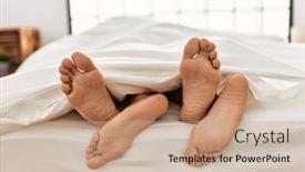  Presentation with couple - Theme enhanced with two-hispanic-men-couple-lying background and a  colored foreground