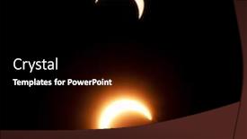  Presentation with eclipse - Presentation featuring two-images-of-the-sun background and a black colored foreground