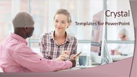  Presentation with designe for two wheelers safety - PPT theme enhanced with two intercultural creative designers learning background and a lemonade colored foreground