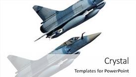  Presentation with fighter jet - Slide deck consisting of two jets jets is plastic background and a white colored foreground