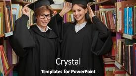  Presentation with black students - Theme with two-joyful-students-in-black background and a black colored foreground