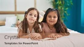  Presentation with kids reading book - 