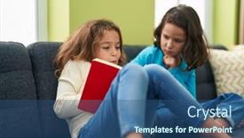  Presentation with kids reading book - 