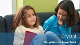  Presentation with kids reading book - 