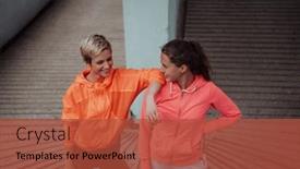  Presentation with lgbt - PPT layouts with two-lgbt-woman-resting background and a red colored foreground