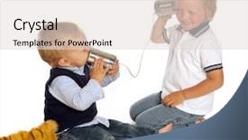  Presentation with children talking - Amazing presentation having two little brothers talking backdrop and a lemonade colored foreground