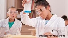  Presentation with substance - PPT layouts enhanced with two-little-schoolgirls-in-protective background and a coral colored foreground