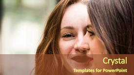  Presentation with german shepherd two young puppys - Audience pleasing slide deck consisting of two lovely young hipster models backdrop and a  colored foreground