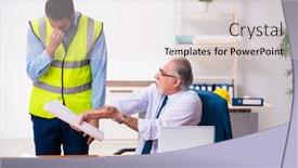  Presentation with architects - Beautiful slides featuring two-male-architects-working backdrop and a light gray colored foreground