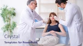  Presentation with plastic surgery - Presentation having two-male-doctors-and-young background and a lemonade colored foreground