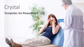  Presentation with plastic surgery - Slide set consisting of two-male-doctors-and-young background and a sky blue colored foreground