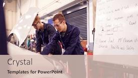  Presentation with apprenticeship - Audience pleasing theme consisting of two-male-students-studying backdrop and a lemonade colored foreground