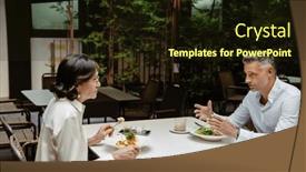  Presentation with formal - PPT theme with two-mature-business-partners background and a  colored foreground