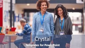  Presentation with college campus - PPT layouts having two-mature-female-students background and a ocean colored foreground