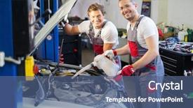  Presentation with mechanics - Theme enhanced with two mechanics adding oil level background and a ocean colored foreground