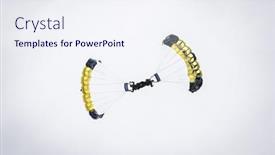  Presentation with frogs - Slides enhanced with two-members-of-the-leap background and a sky blue colored foreground