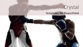  Presentation with boxing - Amazing PPT theme having two men boxers boxing backdrop and a lemonade colored foreground