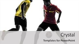  Presentation with football competition - Slide deck enhanced with flag of british indian ocean background and a lemonade colored foreground