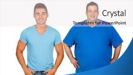  Presentation with different - Colorful PPT theme enhanced with two men with different complexion backdrop and a lemonade colored foreground