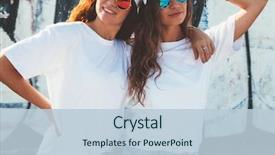  Presentation with tshirt - Presentation design having two models wearing plain white background and a lemonade colored foreground