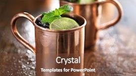  Presentation with copper - Theme with two moscow mules in copper background and a tawny brown colored foreground