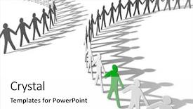  Presentation with mystical - Slides consisting of two mystical circle - symbolizes two background and a white colored foreground