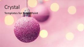  Presentation with new year - Presentation theme having two new year's pink background and a lemonade colored foreground