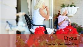  Presentation with underage drinking two teenagers having - Colorful PPT theme enhanced with two old friends having tea backdrop and a red colored foreground
