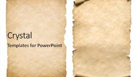  Presentation with old paper - Beautiful PPT layouts featuring two old paper sheets isolated backdrop and a lemonade colored foreground