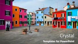  Presentation with peoples - Colorful slide deck enhanced with two-old-peoples-walking backdrop and a gray colored foreground