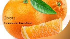  Presentation with two paths - Beautiful slide deck featuring two-oranges-and-segment backdrop and a gold colored foreground