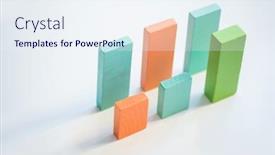  Presentation with blue orange white - Theme having two-parallel-rows-of-blue background and a sky blue colored foreground