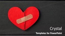  Presentation with forgiveness - Theme consisting of two-parts-of-red-broken background and a wine colored foreground