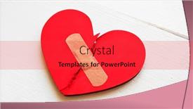  Presentation with forgiveness - Audience pleasing slide deck consisting of two-parts-of-red-broken backdrop and a red colored foreground