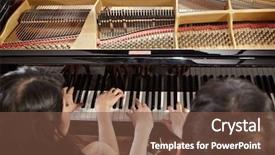  Presentation with people helping each teamwork couple - Slide deck featuring two people a couple playing background and a tawny brown colored foreground