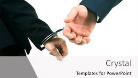 Presentation with bound - Amazing theme having two people bound together in handcuffs backdrop and a white colored foreground