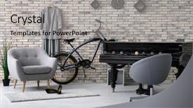  Presentation with modern medicine cardiology concept mixed - Amazing presentation having two pianos - modern room interior with grey backdrop and a light gray colored foreground