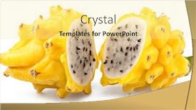  Presentation with dragon fruit - PPT layouts enhanced with two-pieces-of-dragon-fruit background and a blonde colored foreground