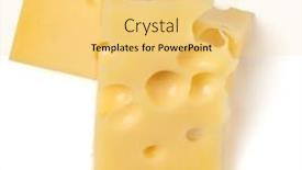  Presentation with white cheese - Presentation theme consisting of two-pieces-of-maasdam-cheese background and a yellow colored foreground