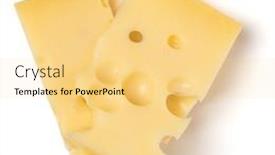  Presentation with white cheese - Slide deck with two-pieces-of-maasdam-cheese background and a yellow colored foreground