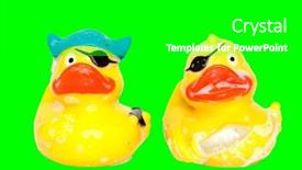  Presentation with pirate - Presentation theme with two-pirate-rubber-ducks-cut background and a black colored foreground