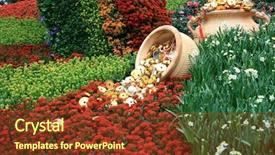  Presentation with gold coins and jewelry - Slides enhanced with two pots full of gold background and a tawny brown colored foreground