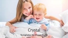  Presentation with sister - Slide deck featuring two pretty little sisters background and a lemonade colored foreground