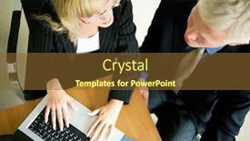  Presentation with electronic - Audience pleasing presentation theme consisting of two professionals creating electronic documents e g a presentation backdrop and a tawny brown colored foreground