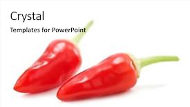  Presentation with peppers - Colorful slide deck enhanced with two-red-peppers-isolated backdrop and a  colored foreground