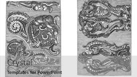  Presentation with album - Presentation consisting of two-representations-on-a-two background and a light gray colored foreground