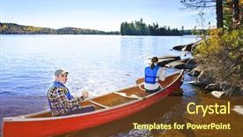  Presentation with rivers - Colorful PPT theme enhanced with two rivers ontario canada backdrop and a tawny brown colored foreground
