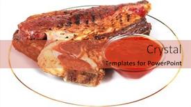  Presentation with chili - Slide deck consisting of two-roast-beefsteak-and-chili background and a red colored foreground