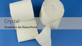  Presentation with hygiene - Beautiful slides featuring two-rolls-of-toilet-paper backdrop and a soft green colored foreground